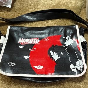 Naruto Black and Red Anime Messenger Bag